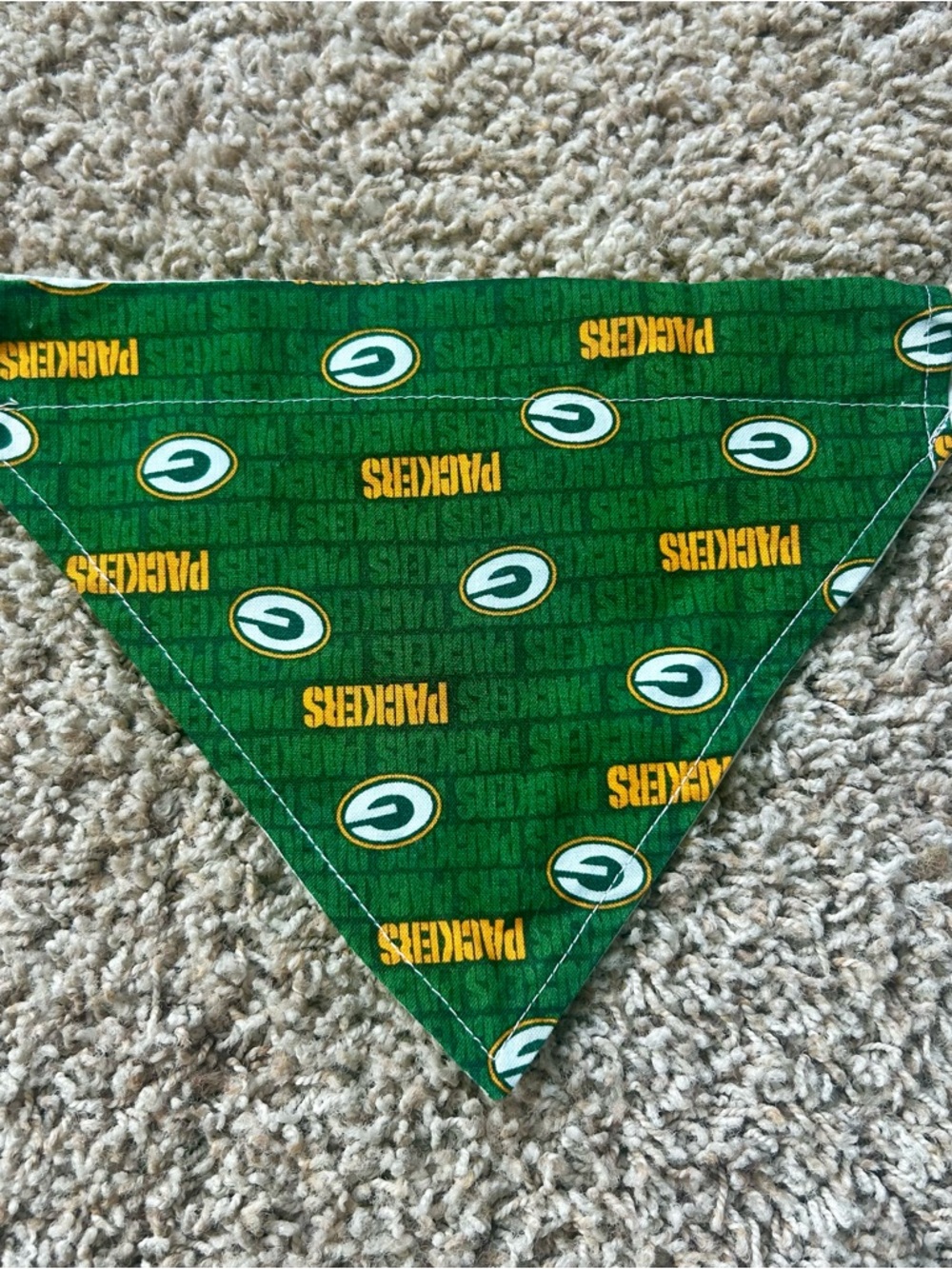 Reversible Packers/Bucks Dog Bandana